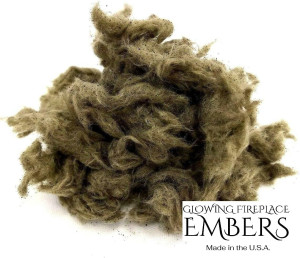 Gas Fireplace Glowing Embers, Rock Wool for Vent F...