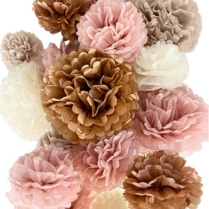 Vidal Crafts 20 Pcs Party Tissue Paper Pom Poms Se...
