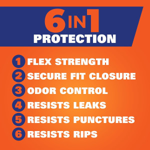 Hefty Ultra Strong Tall Kitchen Trash Bags, Lavend...