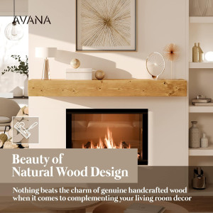 Fireplace Mantel - Wall-Mounted Mantles for Over F...