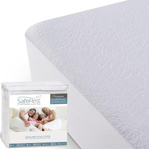 SafeRest 100% Waterproof Queen Size Mattress Prote...