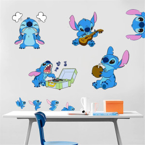 Lilo and Stitch Wall Stickers Disney Cartoon Wall...