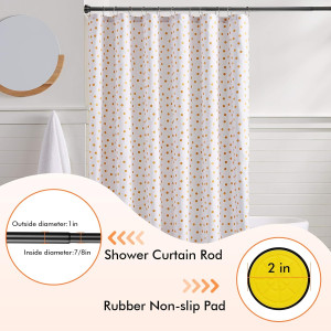 Shower Curtain Rod 31-80 in Adjustable Curtain Rod...