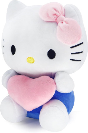 9" Cat Plush with Hearts Love, Kawaii Cat Stuffed...