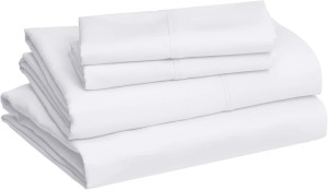 Amazon Basics 4 Piece Deluxe Microfiber Bed Sheets...
