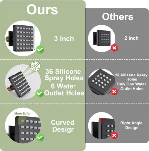 Shower Body Spray Jets,3 inch Shower Body Jet Bras...